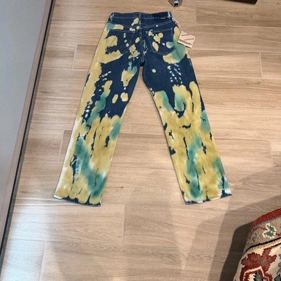 MOTHER SUPERIOR jeans Lava Lamp 24 The Trasher Flood style NEW high waisted - Picture 15 of 16